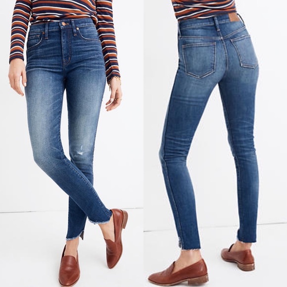 Madewell Denim - • Madewell • 10” High Rise Skinny Jeans Tulip Hem